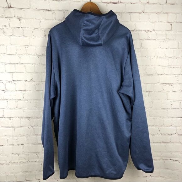 Adidas Blue Graphic Long Sleeve Pullover Hoodie Men's Sz XXL - Picture 8 of 9